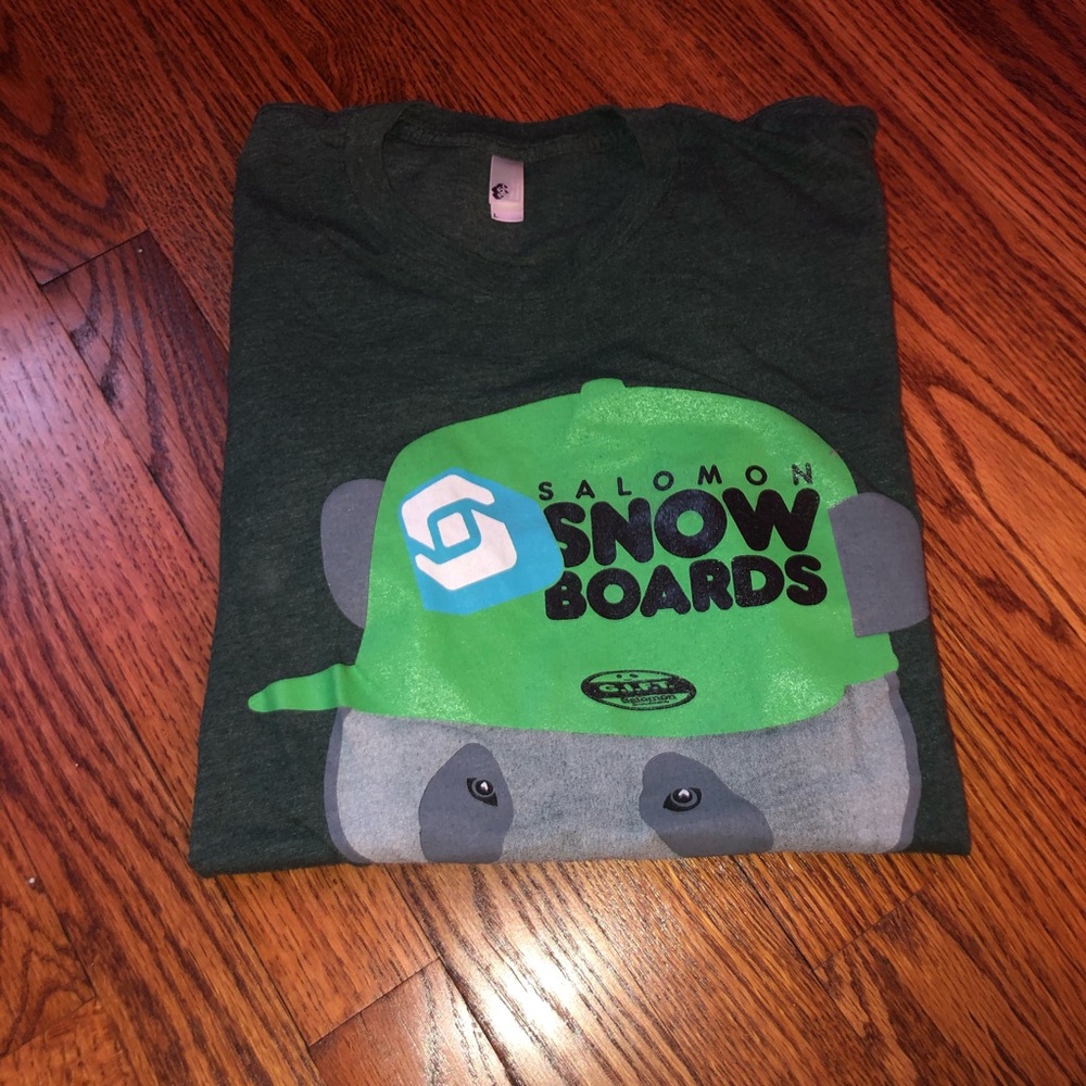 Salmon snow boards t shirt